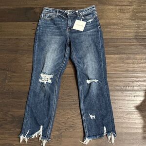 Lovervet by Vervet High Rise Straight Leg Jeans